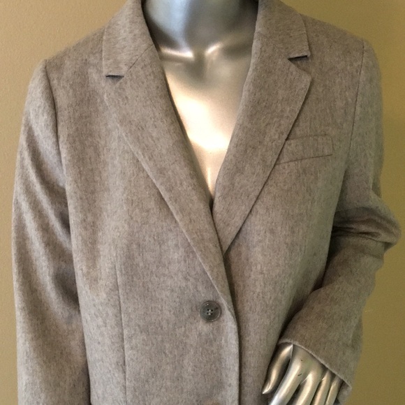 TALBOTS | Brushed Italian Wool Long Blazer - Picture 3 of 12